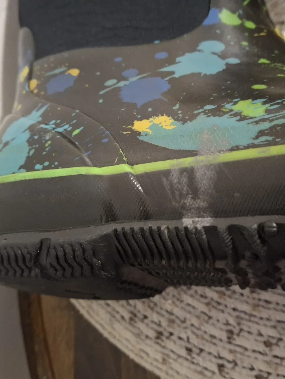 Bogs Kids Black Rain/Snow Boots Size 6.